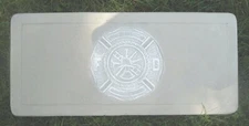 Fireman bench top mold .150 abs plastic concrete mould  31"x14"x2.5" firefighter