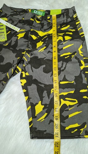 DEMOLITION $ 45 Herren Camouflage gelb grau Camouflage Shorts fünf Taschen Größe 30 neu mit Etikett - Bild 9 von 12