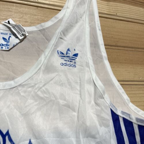 Vintage 70s 80s Adidas Olympics Garden State Games New Jersey Tank Top Size M - Picture 3 of 9