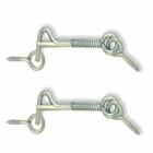Safety Hook & Eye Latch, Zinc, 2 1/2 Inch 2 pack ALDABA o GANCHO con Cerrojo