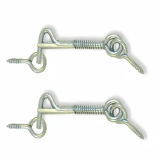 Safety Hook & Eye Latch, Zinc, 2 1/2 Inch 2 pack ALDABA o GANCHO con Cerrojo
