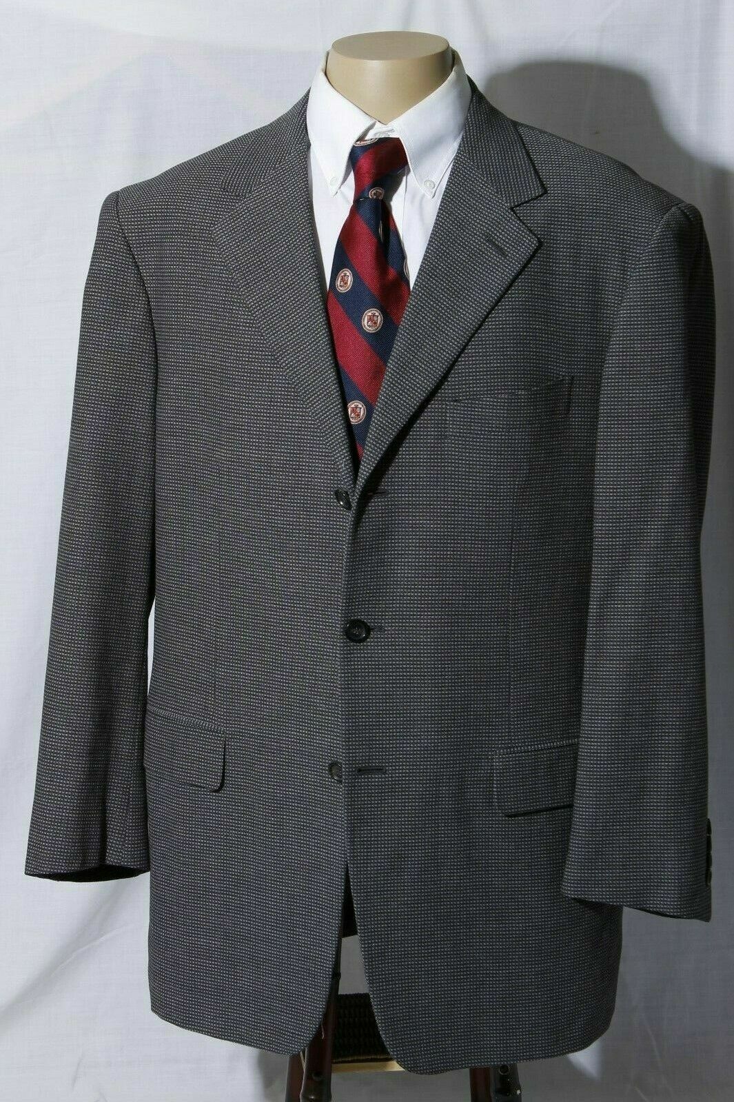 Pal Zileri Men's Gray Textured 3 Btn Sport Coat J… - image 1