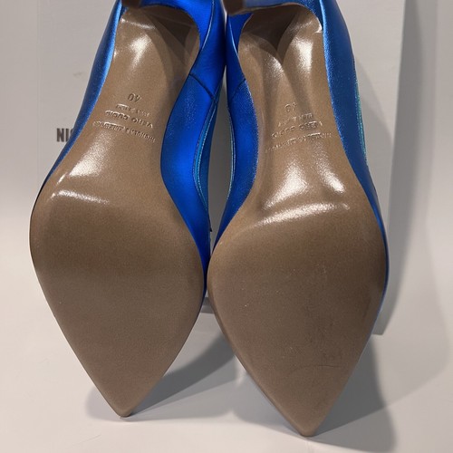 Scarpe a punta Nicholas Kirkwood blu oceano scamosciate taglia IT40/US 9,5 - Foto 2 di 8