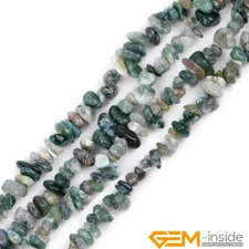 Natural 7-8mm Freeform Gemstone Chips Beads For Jewelry Making Strand 34"&15"