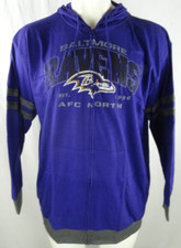 Baltimore Ravens NFL Team Apparel Men's Full Zip Hoodie