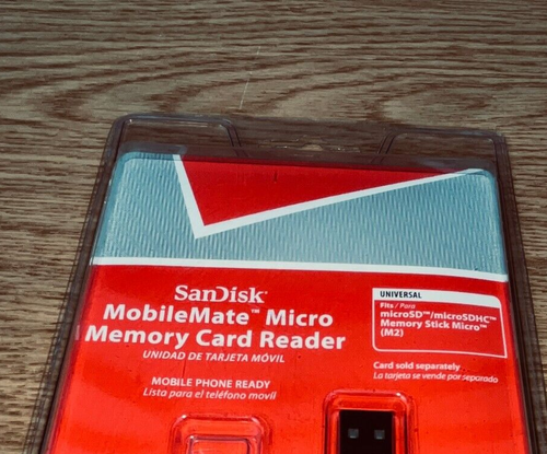 SanDisk MobileMate Micro Memory Card Reader SSDR-121S-V11M. New/Sealed - 第 4/9 張圖片