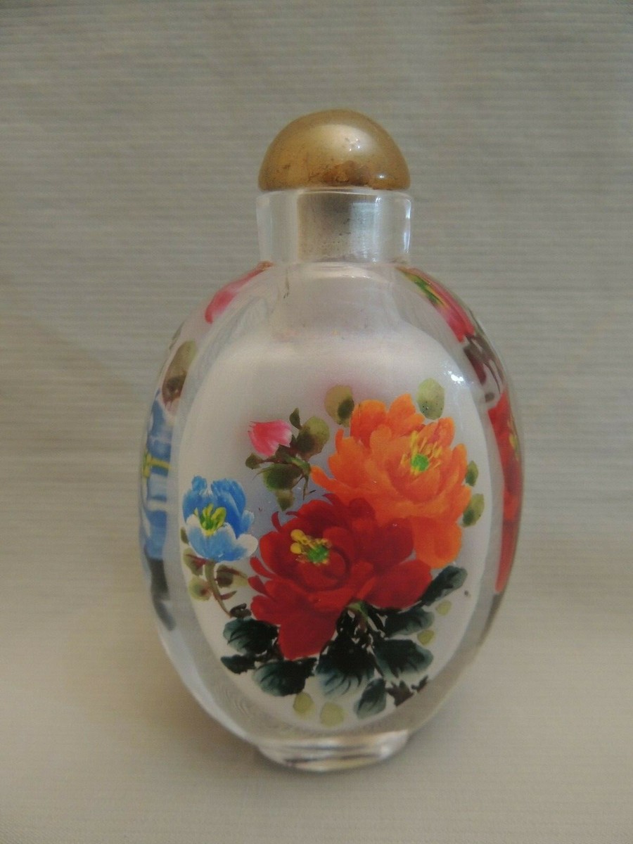 Beautiful crystal small empty perfume bottle