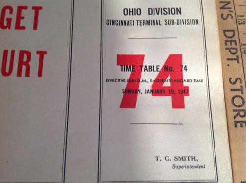 The Baltimore & Ohio RR Co. Time Table #74, 10 pg Unfolded & Well Preserved EC - Picture 3 of 9
