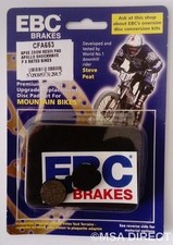 EBC Resin Mountain Bike Disc Brake Pads Fits APSE / ZOOM / APOLLO / SHOCKWAVE
