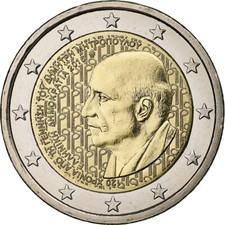 [#1304837] Griekenland, 2 Euro, Dimitri Mitropoulos, 2016, Athens, Bi-Metallic, 