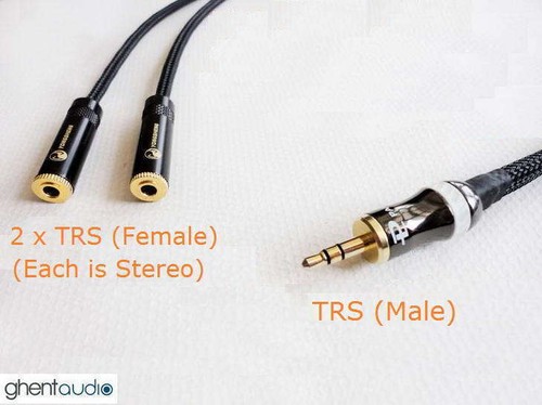 Cable de audio HIFI de división estéreo macho a doble hembra D04 (3m 10ft) ---3,5 mm TRS - Imagen 3 de 3