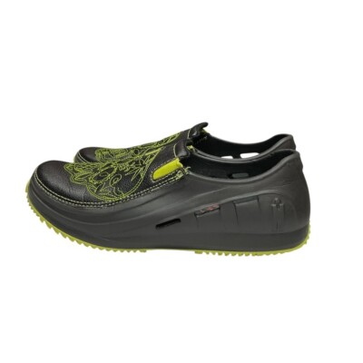 MOZO Men's Green Skull Work Shoe Slip On Size Casual Comfort Water  Resistant