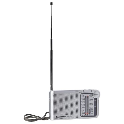 Panasonic RFP150DEG-S Tragbares AM/FM Taschenradio│Zwei AA Batteriebetrieben│Silber - Bild 7 von 7