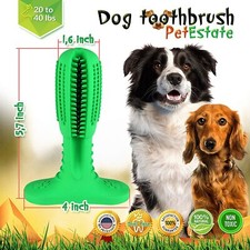 Dog Chew Toy Toothbrush Teeth for Medium Size Dogs 20lb to 40lb - Natural Rubber