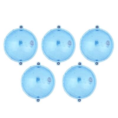 5  Clear Round Fishing Bobber Floats Boje Luftschleuse  Indikatoren Blau