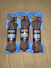 3 Pair Shoe Gear 54" Waxed Stay-Ty Boot Laces - NEW. 311-44