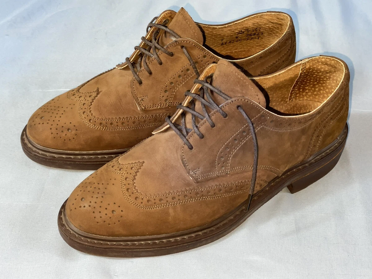 Vintage Gap Mens Brogue Oxford Wingtip Sz 9.5 Brown Suede Commando Sole Made USA Gap Shoes for Men for sale | eBay main image 3