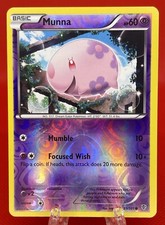 Pokémon TCG Munna Black & White 39/101 Plasma Blast Reverse Holo 2013 LP