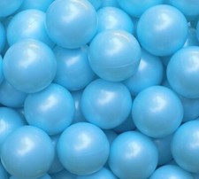 Pack of 400 Macaroon-Blue Colored Jumbo 3" Size Commercial Grade Balls