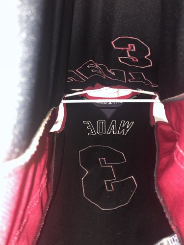 Dwyane Wade #3 MIAMI HEAT Black Adidas NBA Basketball Jersey Stitched Men’s S - Picture 19 of 19