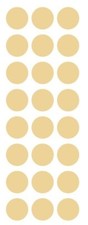 1" Beige Tan Ivory Round Label Dots Stickers Color Coding Inventory 1 Inch Dot