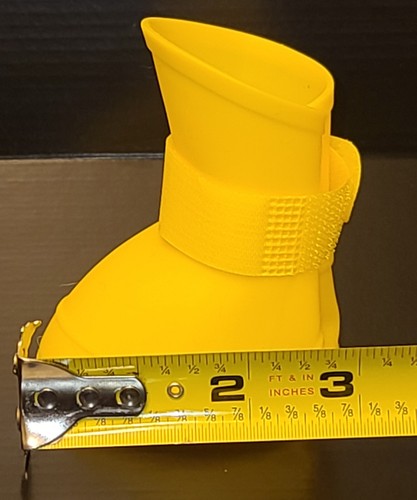 Waterproof Silicone Yellow Rain Boots For Dogs Size XL(4 Boots)Dogs Love Gifts 2 - Picture 5 of 6