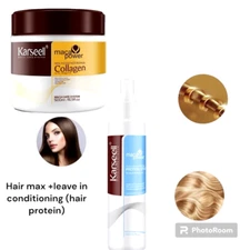 Karseell Collagen Hair mask Treatment with leave in Conditioning spray Argan Oil