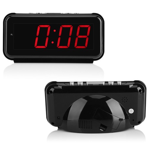 220V Electronic Digital LED Alarm Clock Home Office Table Clock Alarm Plug In - Picture 4 of 27