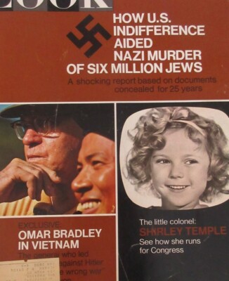 Look magazine November 14, 1967. US Indifference Jews Nazis Shirley Temple 