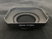 Asahi Pentax Takumar - f4.5 20mm - metal square lens hood with case