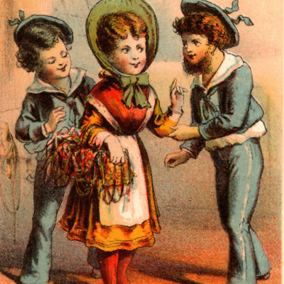 HIGGINS' Soap Trade Card Advertising German Laundry Soap Victorian Era Boston Sq