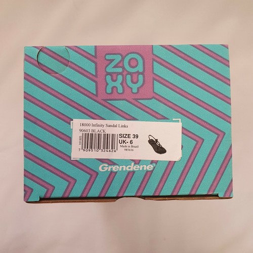 Zaxy Infinity Sandals Vegan Friendly 100% Recyclable Black UK 6 - Picture 2 of 7