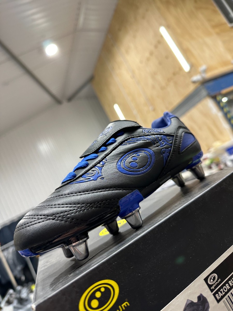 Optimum Junior Metal Stud Football Boots Razor Rugby Boot Laces