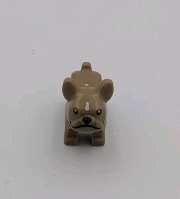 Lego   1x Hund  Dog French Bulldog  Tier Dark Tan  29602pb01  Neuware