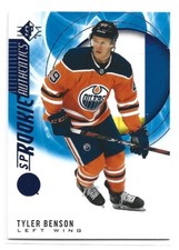 Tyler Benson 2020-21 SP Hockey Rookie Authentics #122 - RC Edmonton Oilers