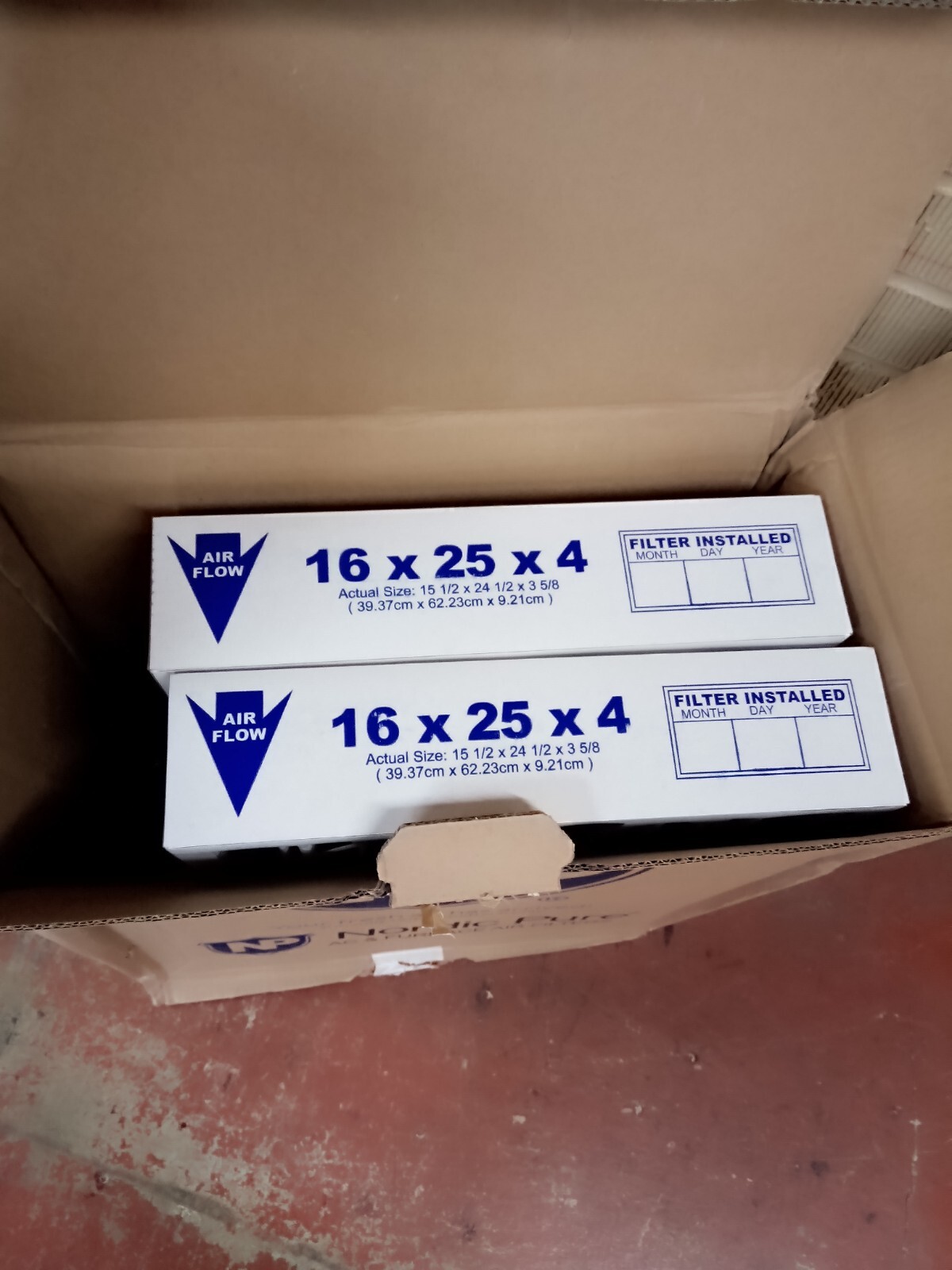 Nordic Pure 16x25x4 MERV 8 Pleated AC Furnace Air Filters 2 Pack eBay