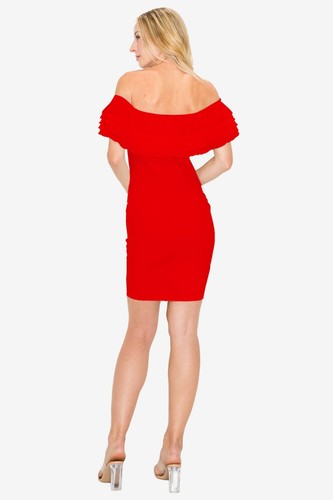 Mini Vestido ceñido al cuerpo de múltiples capas con volantes busto LD2248 - Imagen 15 de 15
