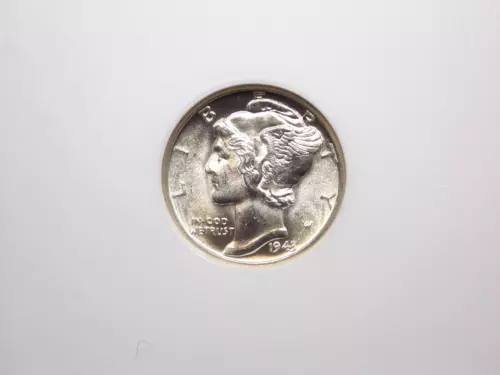 1943 "D" Mercury SILVER Dime 10c NGC MS66 FB #031 *FULL BANDS* *ERROR LABEL*