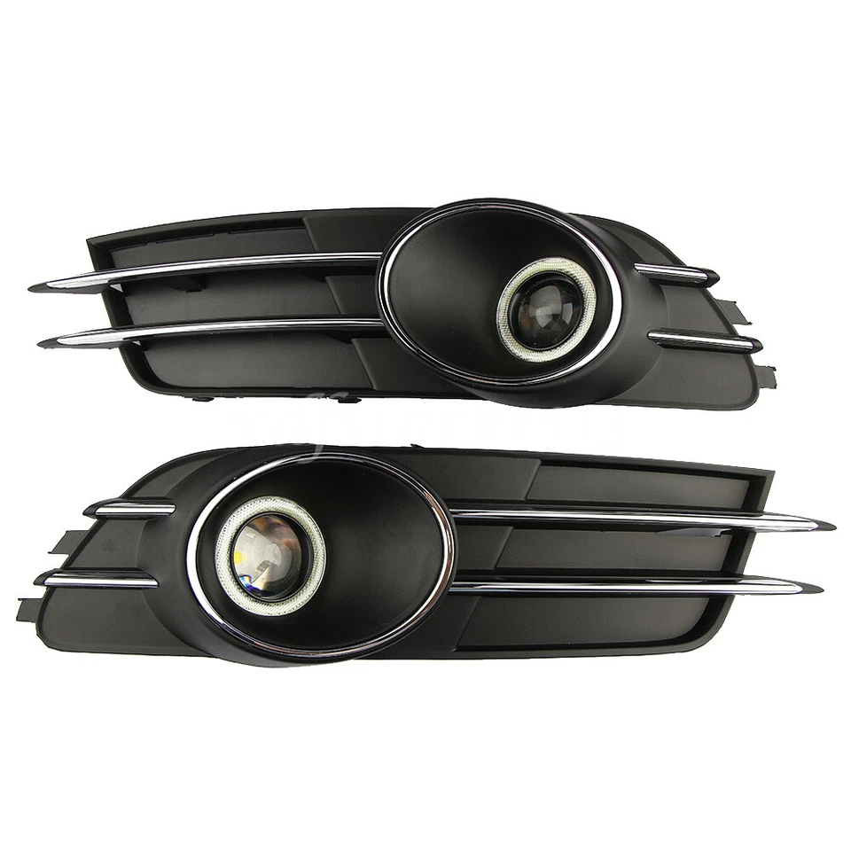 Left&Right Lower Bumper Grille Grill Cover Fog Light Set For Audi A6 C7 2012-15 - Imagem 4 de 4