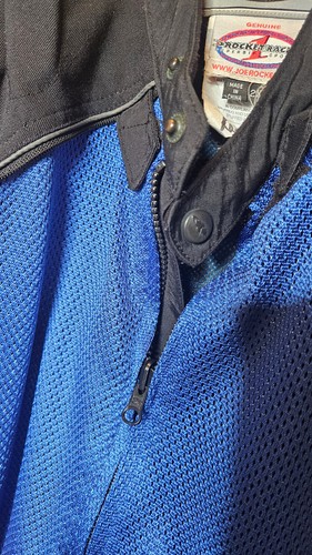Joe Rocket Motorcycle Jacket Mens SZ 2XL Biking Racing Blue Mesh Armored Padded - Picture 6 of 14