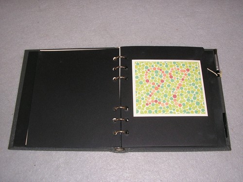 Antique Optometry Science Book Pseudo Isochromatic Plates Color Blindness 1940 - Foto 10 di 17