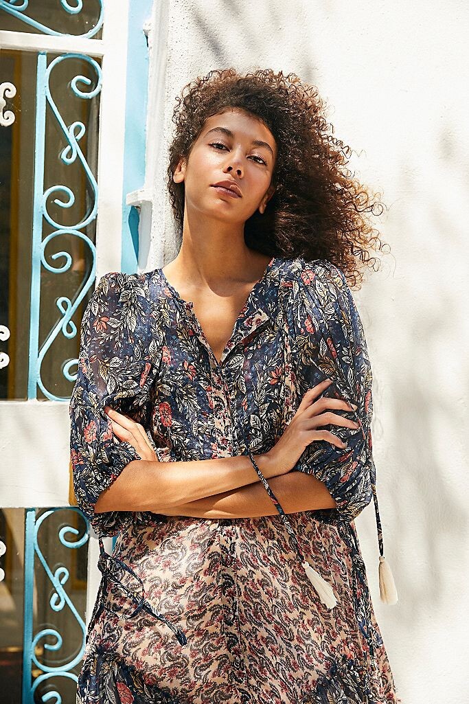Free People Women's Estelle Chiffon Maxi Dress