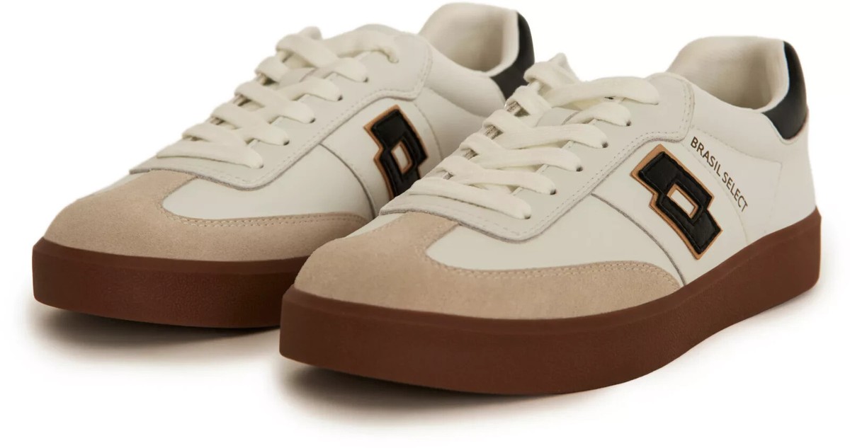 【Diaspora Lotto】 新品未使用 L size Lotto M Brasil Select MBRASILSWHB095 White Black Sneakers size 8