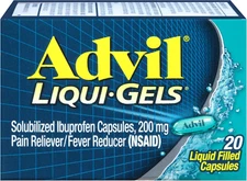 Liqui-Gels Pain Reliever and Fever Reducer, Pain Medicine for Adults with Ibupro