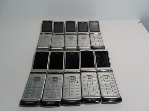 (LIRE) LOT DE 10X VINTAGE NOKIA ROGERS 6750 CHROME MAUVAIS ÉTAT (BATTERIE MORTE) - Photo 3 sur 7
