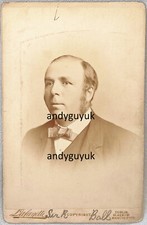 CABINET CARD IRISH ASTRONOMER ROBERT STAWELL BALL LAFAYETTE DUBLIN SCIENTIST