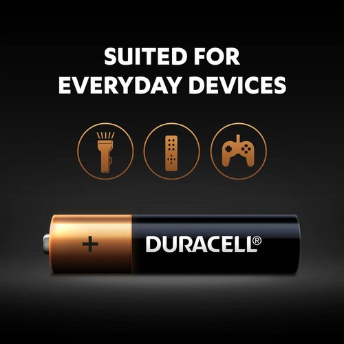 Duracell AAA Batteries 20-Pack Coppertop Battery Alkaline Long Lasting Geniune. - Picture 3 of 3