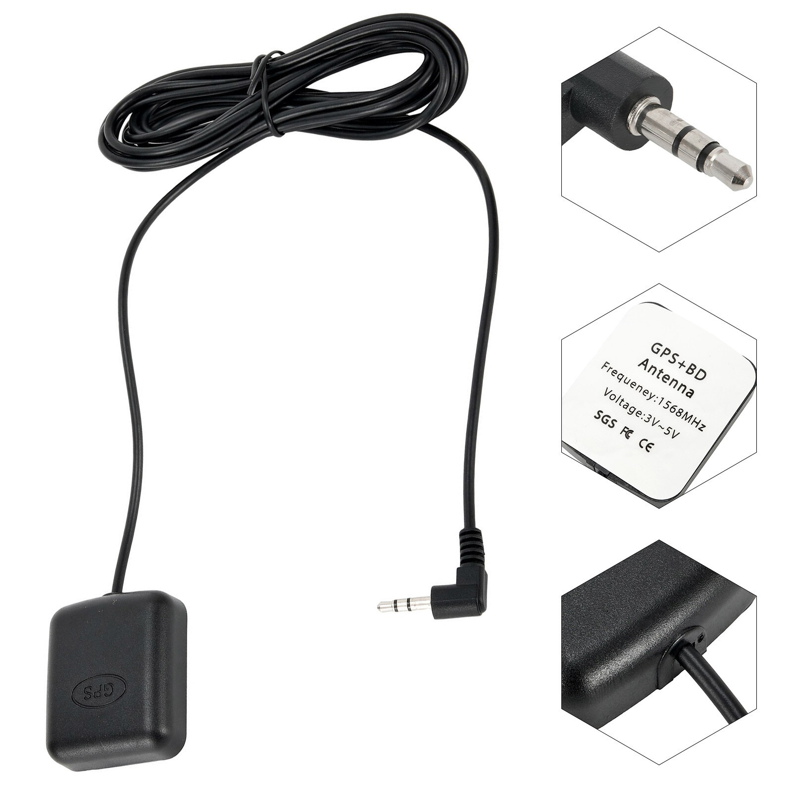 External GPS Antenna Dash Cam 3 5mm Elbow Accurate Parameters and
