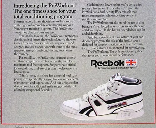 Reebok Workout Vintage 80's Retro US13 EU47 Reebok Pump BB4600 BB5600 BB5900 - Foto 3 di 17