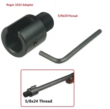 5/8x24 Muzzle Brake Ruger 1022 10/22 Thread Muzzle Adapter 5/8-24 5/8"x24 